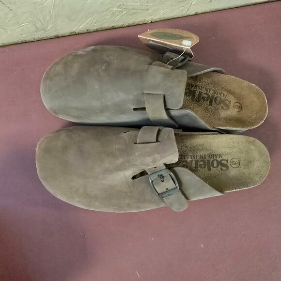 New Dark Brown Womens Clogs 8 9 - Picture 3 of 4